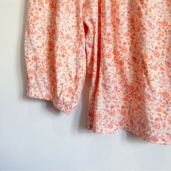 Sanctuary Chloe Floral Top Orange Size M - Picture 6 of 10